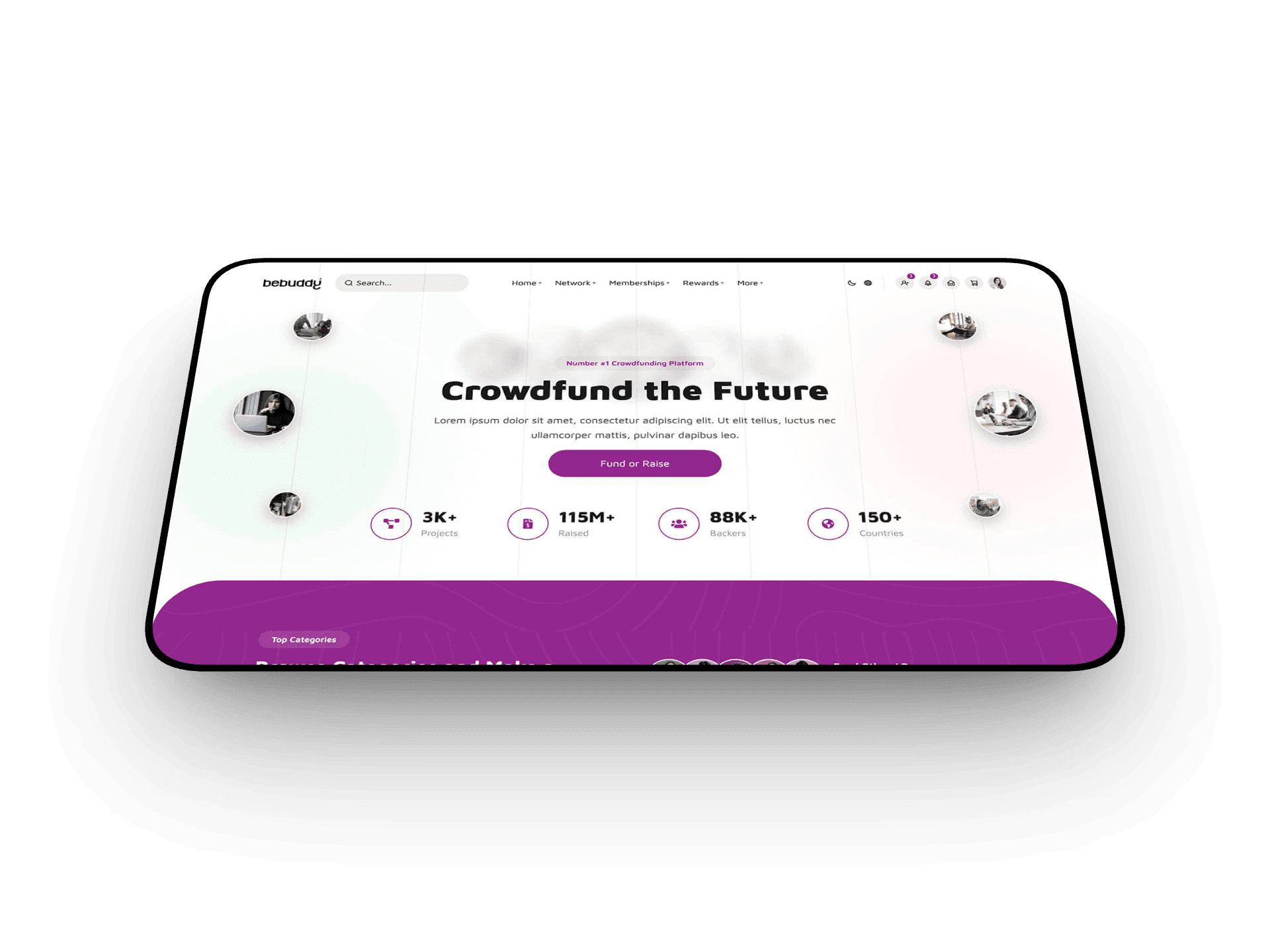 Fundraising demo homepage