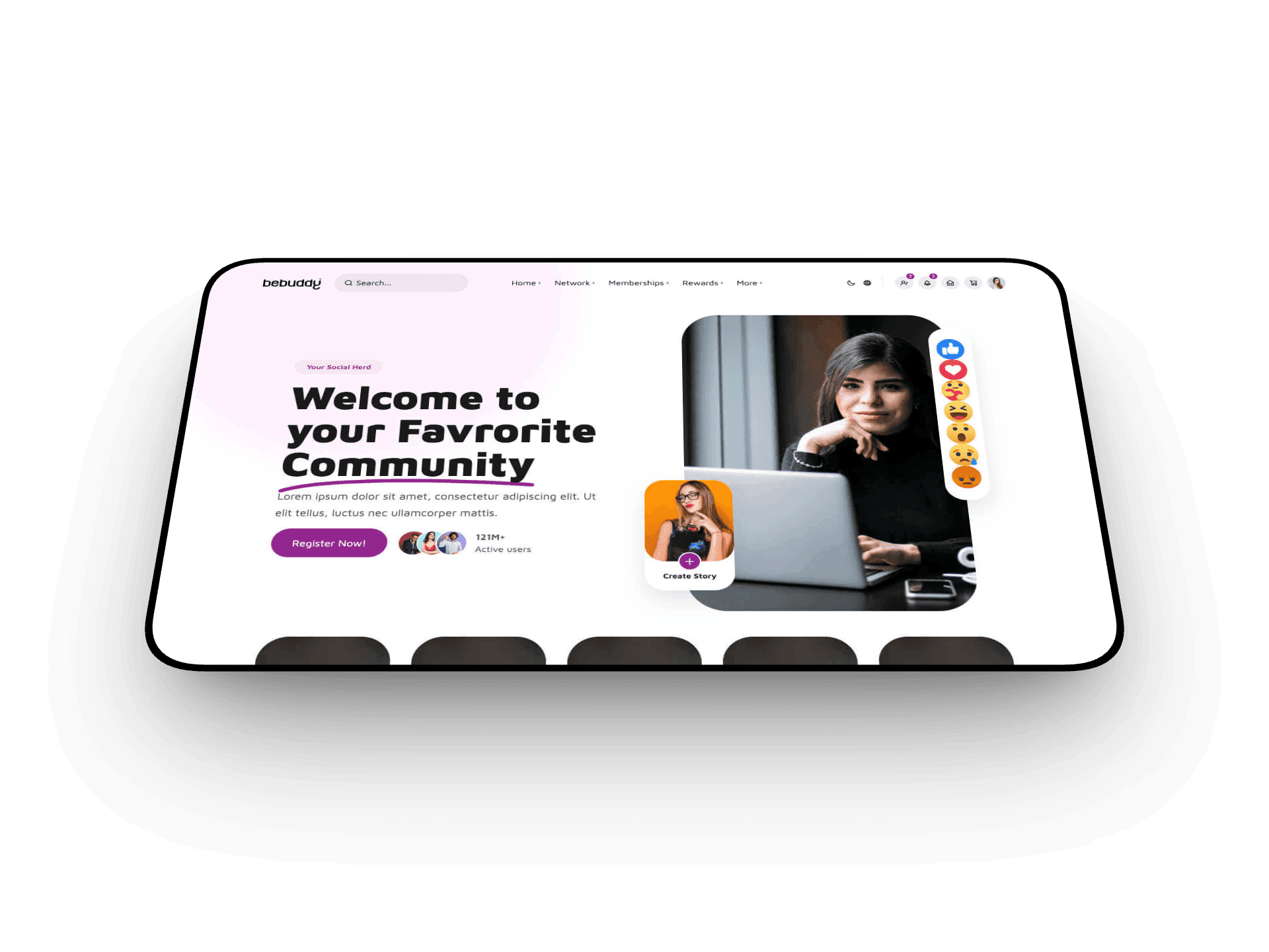 Social networks demo homepage